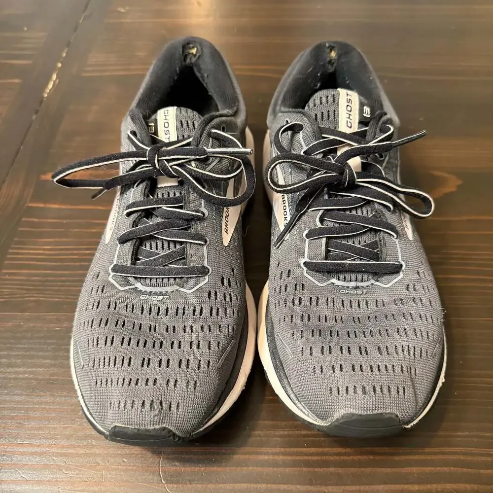 Brooks Ghost 13 Women's Size 9 Gray‎ Violet Pink Cushion Running Trainers
